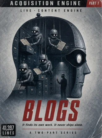 Acquisition Engine, Part 1: Blogs